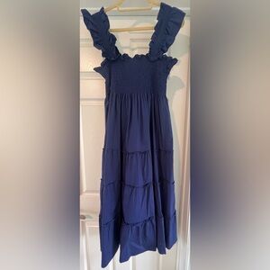 NWOT Hill House Ellie Nap Dress, Navy Poplin